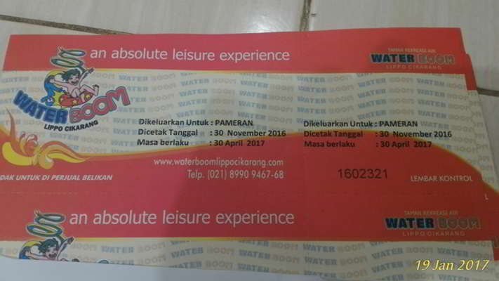 Harga Tiket Masuk Waterboom Cikarang