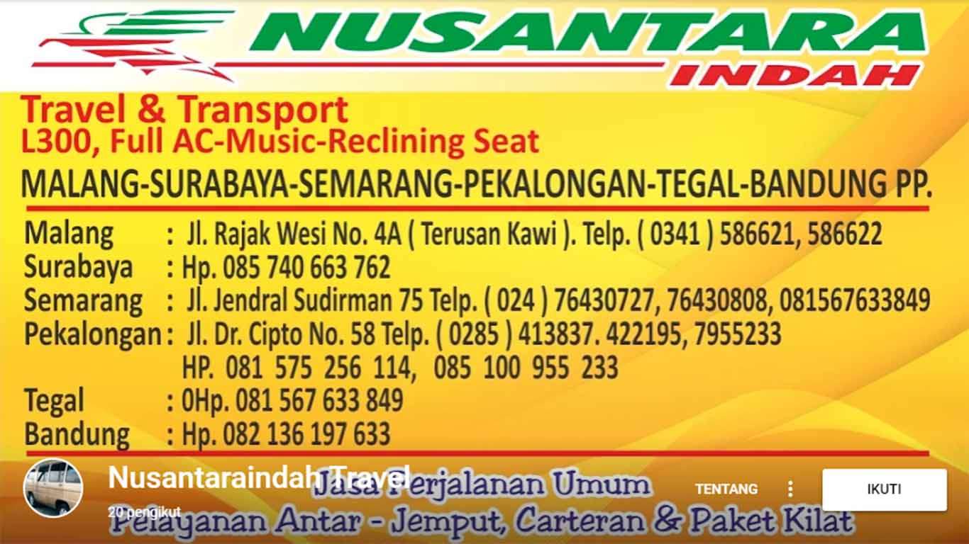 nusantara indah travel kota tegal jawa tengah