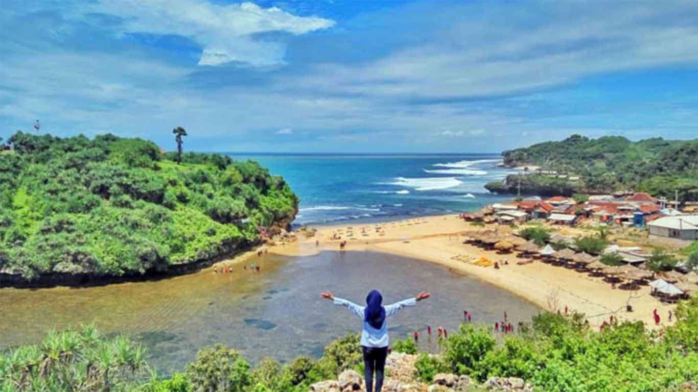 √ Harga Tiket Masuk Pantai Drini Gunung KIdul Yogyakarta