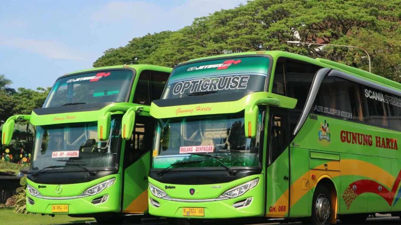 harga tiket bus gunung harta