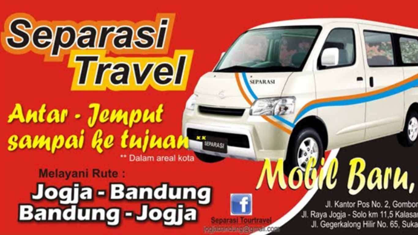 separasi travel jogja bandung