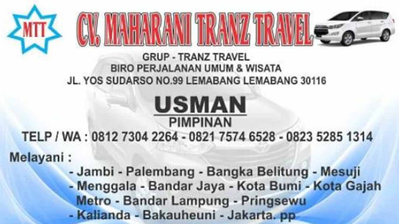 travel unit 2 ke palembang