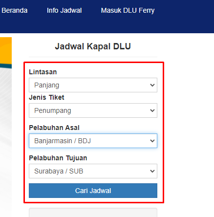 Jadwal Kapal Laut Banjarmasin Surabaya